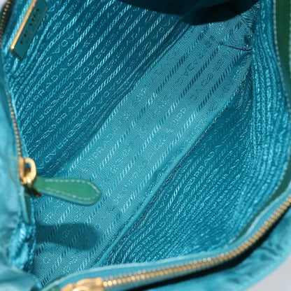 Prada Vintage Handbag Tessuto, TURQUOISE, NYLON, Handbag