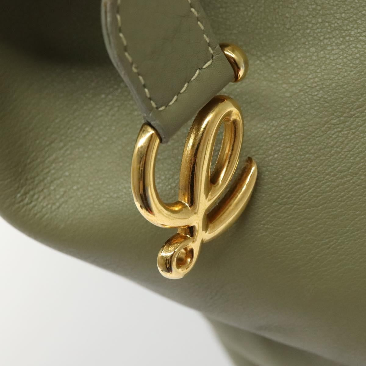 Loewe Anton Sling Bag Leather, GREEN, LEATHER, Shoulder bag