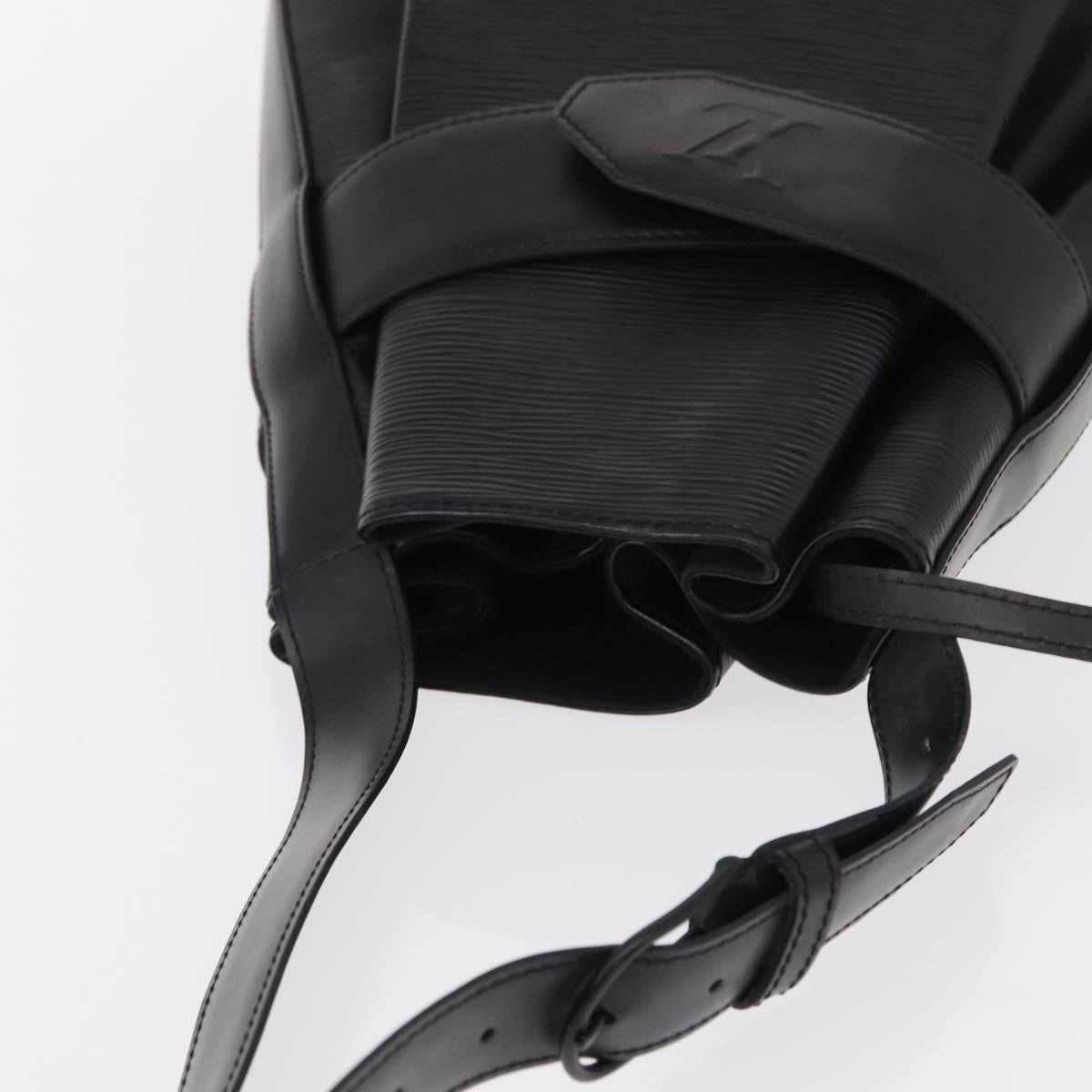 Louis Vuitton Vintage Sac d'Epaule Handbag Epi Leather, BLACK, LEATHER, Shoulder bag