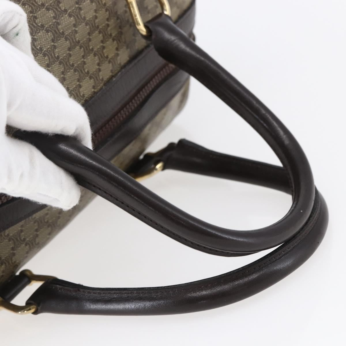 Celine Vintage Duffle Bag Macadam Coated Canvas, BEIGE, CANVAS, Handbag