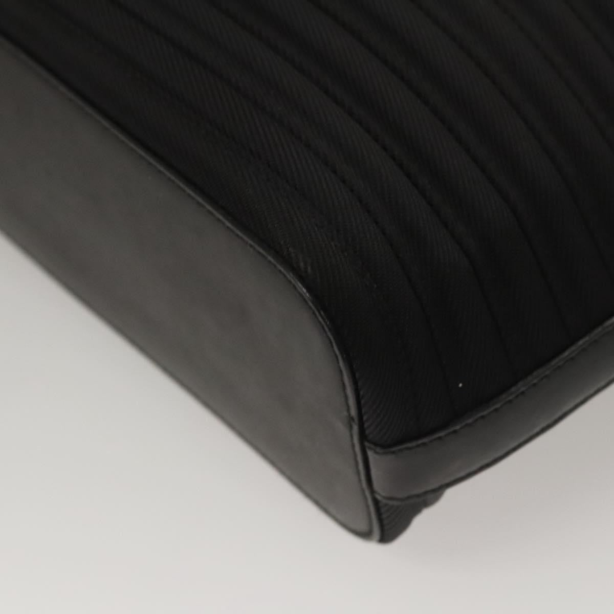 Gucci Vintage Bamboo Handle Tote Nylon, BLACK, NYLON, Tote bag