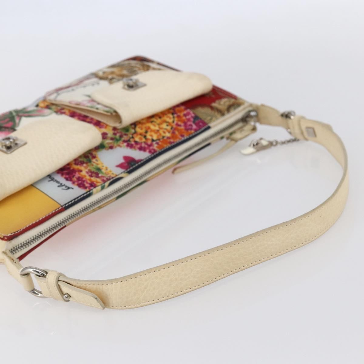 Salvatore Ferragamo Gancini Shoulder Bag Nylon, MULTICOLOUR, NYLON, Shoulder bag