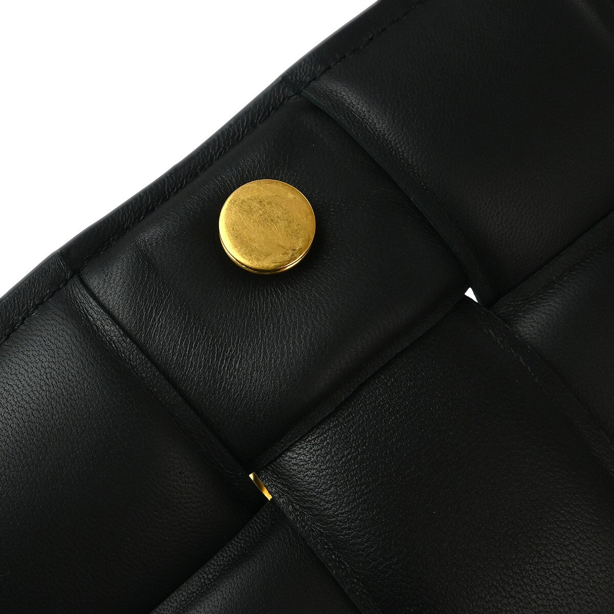 Bottega Veneta Cassette Chain Crossbody Bag Padded Maxi Intrecciato Leather, BLACK, LEATHER, Shoulder bag