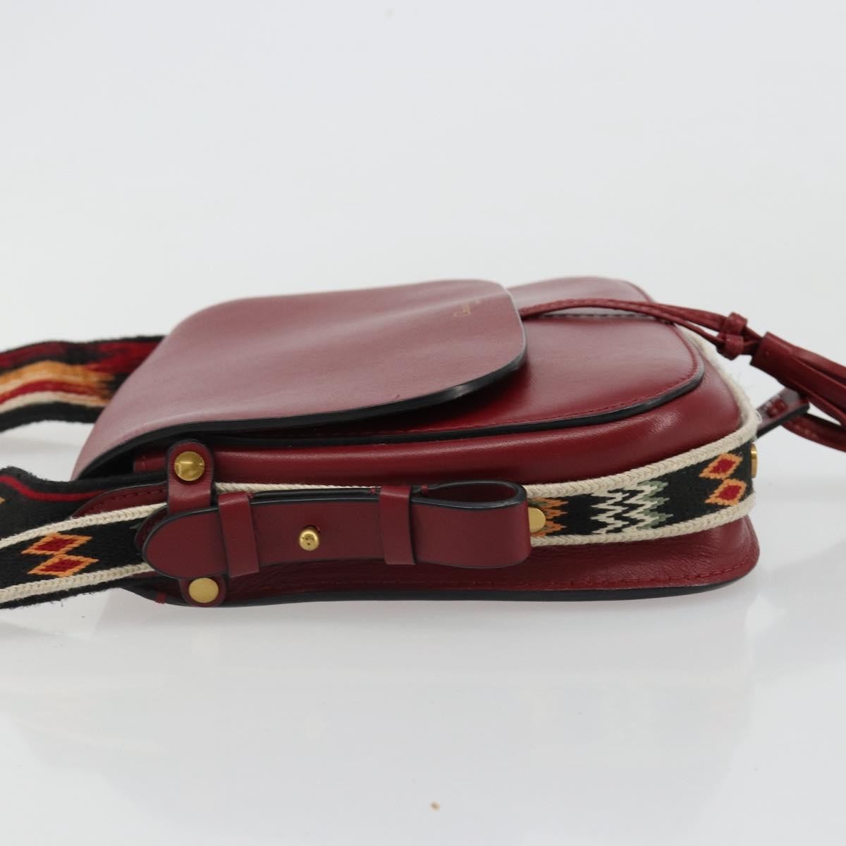 Christian Dior Diorodeo Flap Bag Leather, Red, Leather, Shoulder Bag