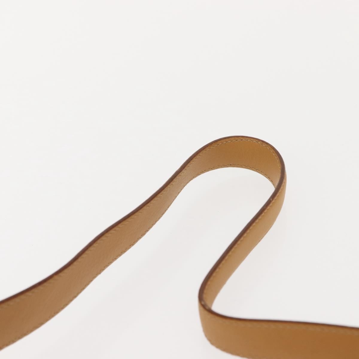 Salvatore Ferragamo Vintage Shoulder Bag Leather, BEIGE, LEATHER, Shoulder bag