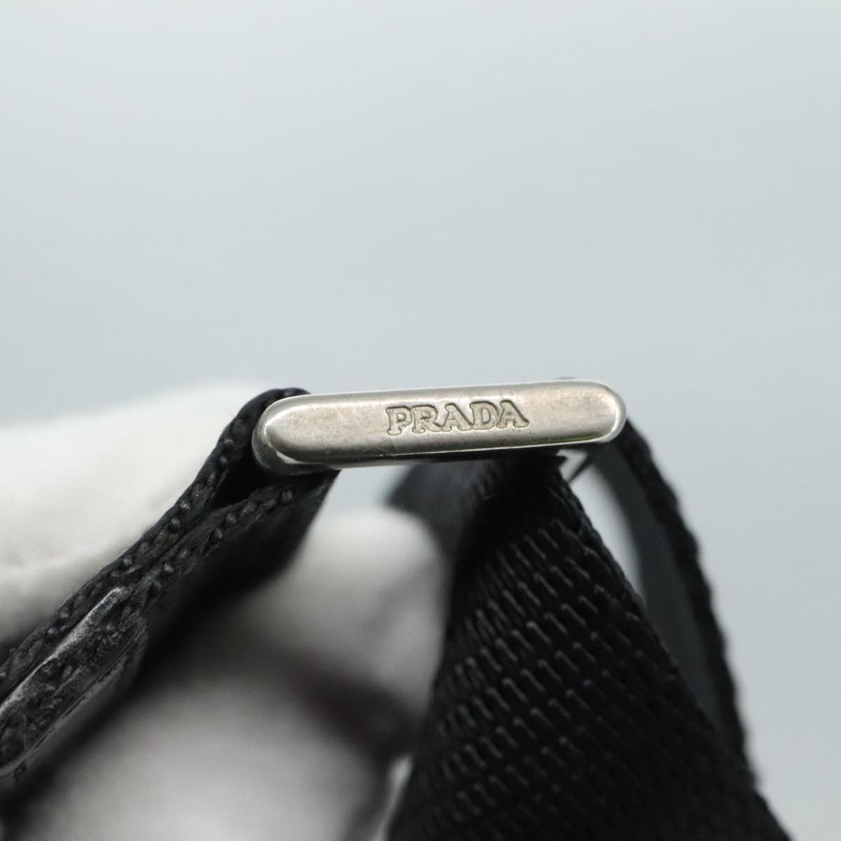 Prada Flat Messenger Bag Tessuto, BLACK, NYLON, Shoulder bag