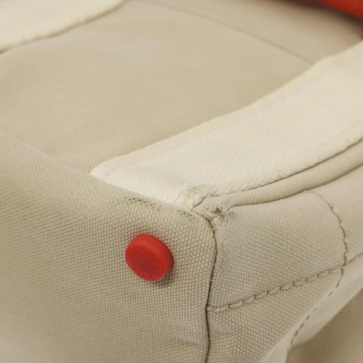 Chanel Chocolate Bar Coco Mark handbag Canvas, BEIGE, CANVAS, Handbag