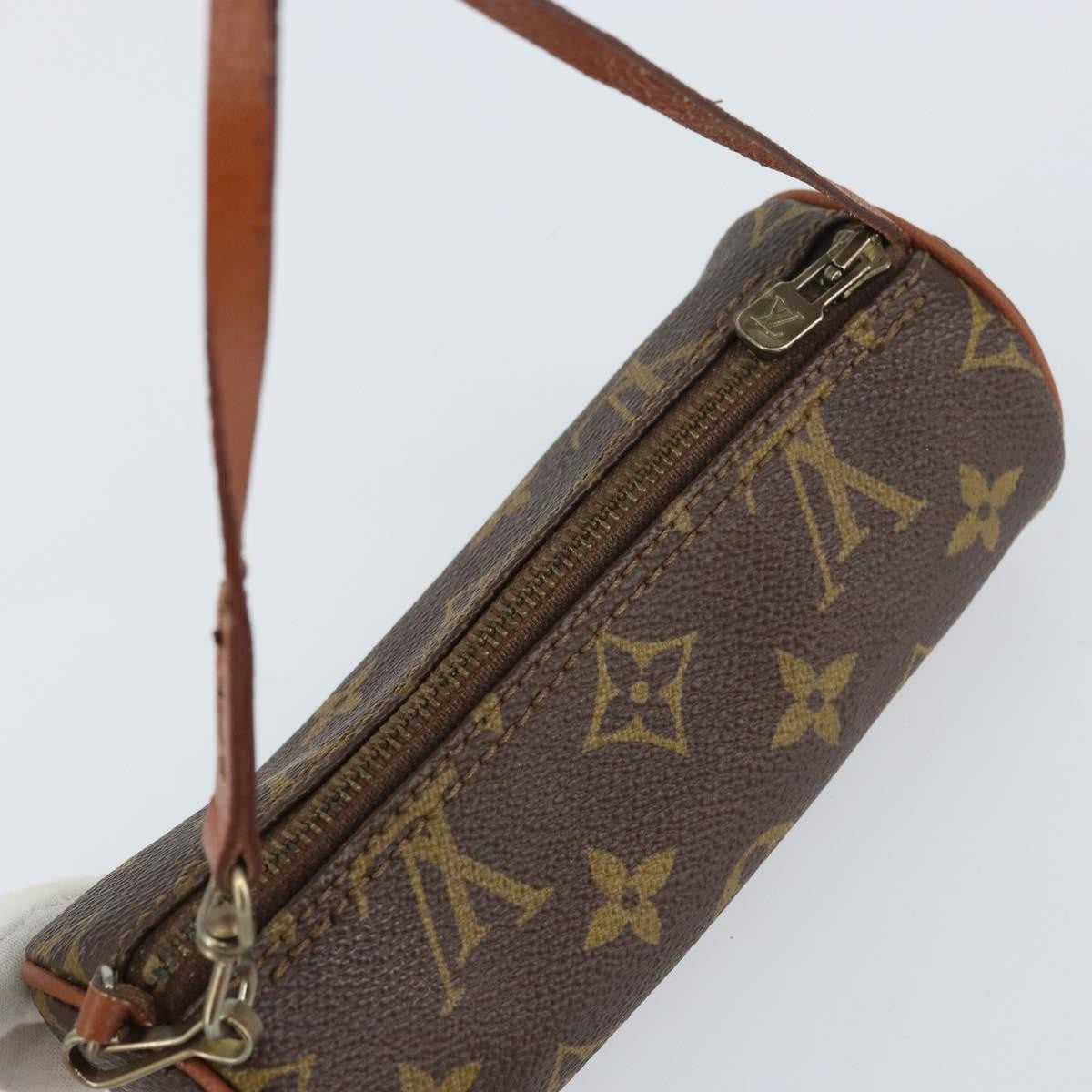 Louis Vuitton Papillon Pochette Monogram Canvas, BROWN, CANVAS, Clutche & pouche