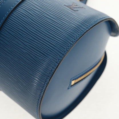 Louis Vuitton Soufflot Handbag Epi Leather, BLUE, LEATHER, Handbag