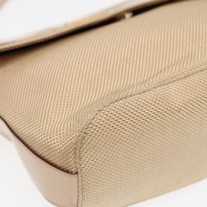 Celine Shoulder Bag Nylon, BEIGE, NYLON, Shoulder bag