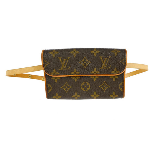 Louis Vuitton Florentine Waist Bag Monogram Canvas, BROWN, CANVAS, Clutche & pouche
