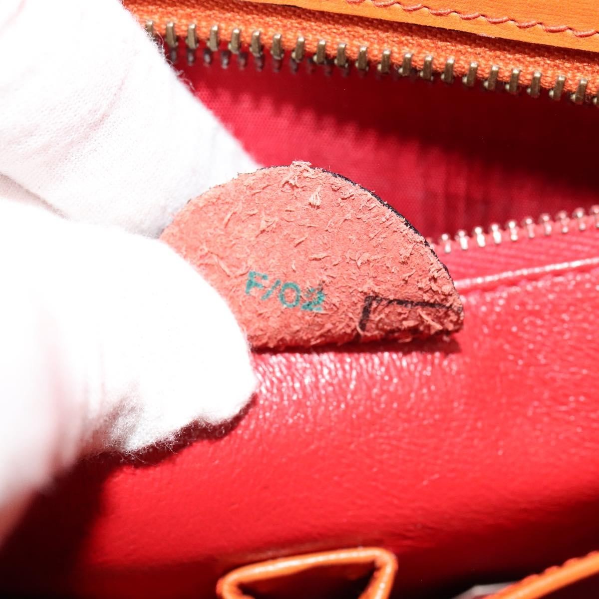 Celine Tote bag Leather, ORANGE, LEATHER, Tote bag