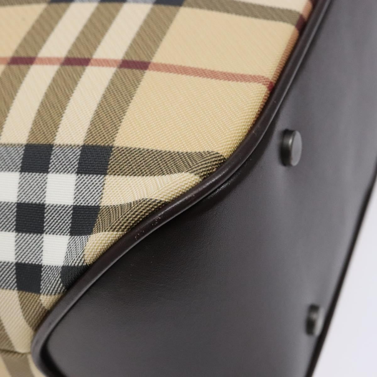 Burberry Vintage Tote Vintage Check Coated Canvas, BEIGE, CANVAS, Tote bag