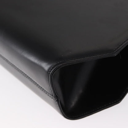 Salvatore Ferragamo Gancini Shoulder Bag Leather, BLACK, LEATHER, Shoulder bag