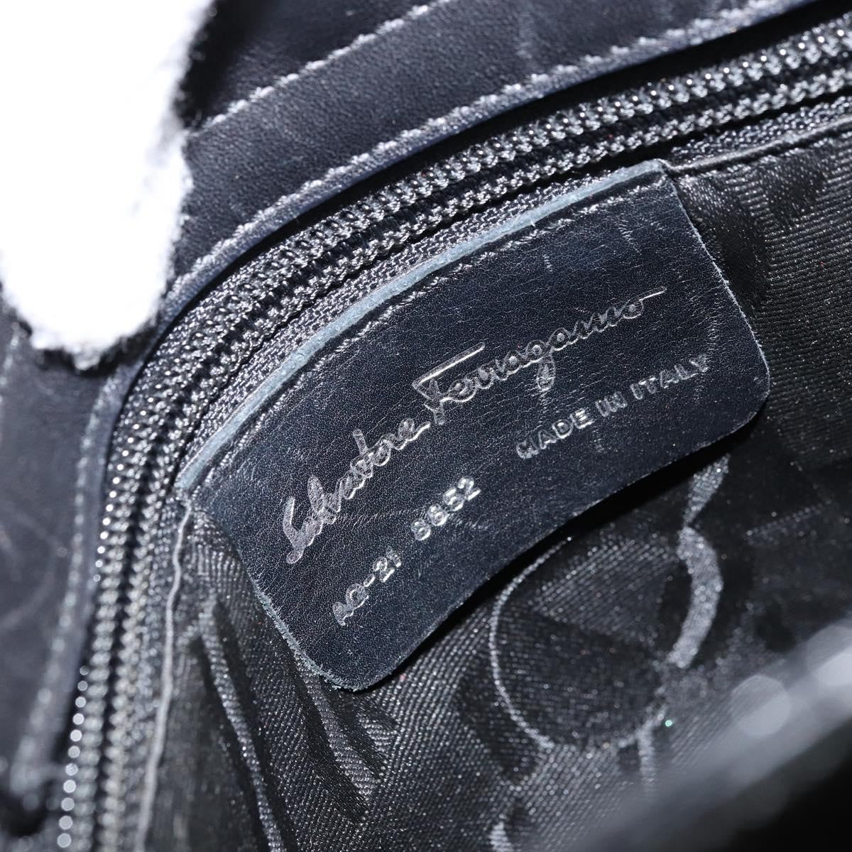 Salvatore Ferragamo Vala Shoulder Bag Patent Leather, BLACK, PATENT_LEATHER, Shoulder bag