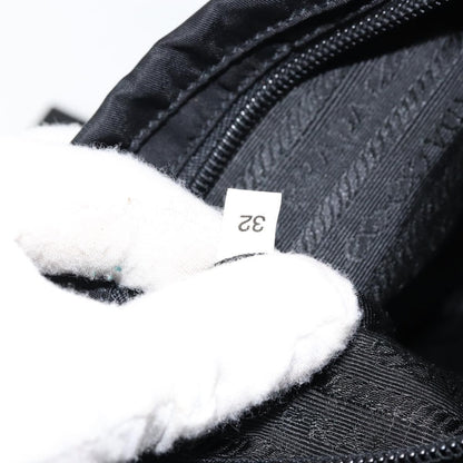 Prada Buckle Messenger Bag Tessuto, BLACK, NYLON, Shoulder bag