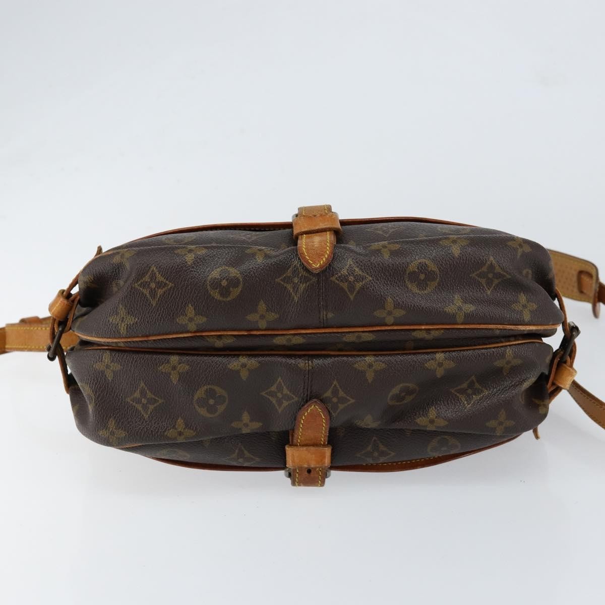 Louis Vuitton Saumur Handbag Monogram Canvas, BROWN, CANVAS, Shoulder bag