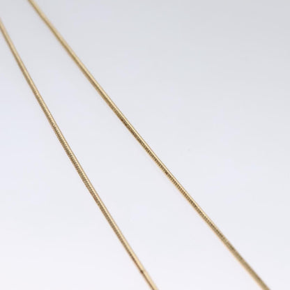 Christian Dior Logo Pendant Necklace Metal, GOLD, METAL, Necklace