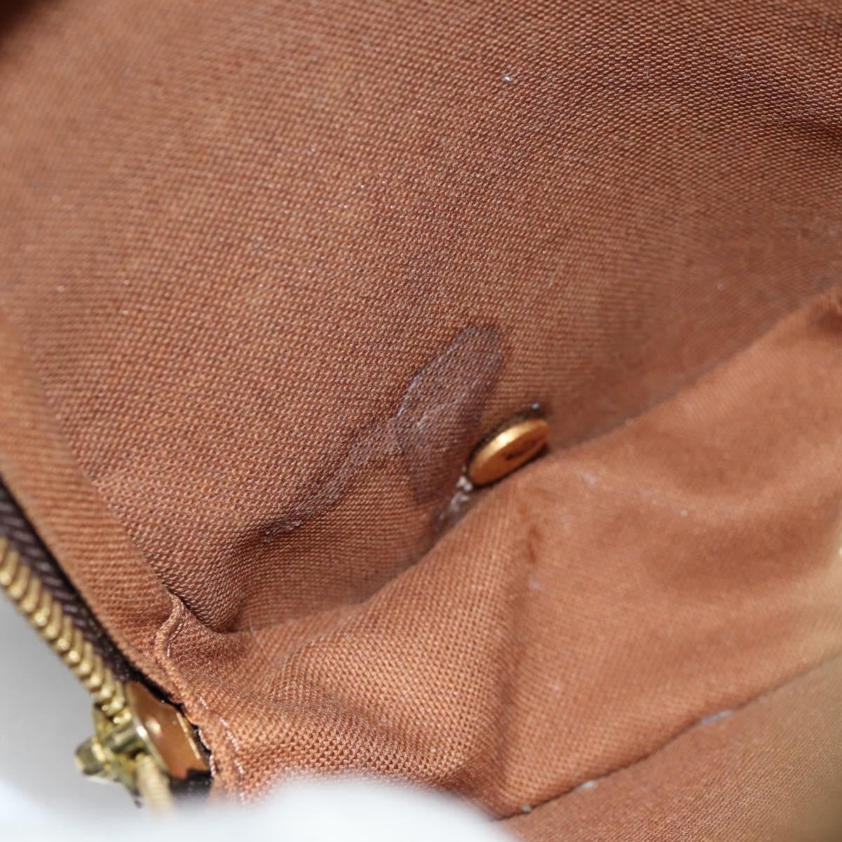 Louis Vuitton Pochette Gange Monogram Canvas, BROWN, CANVAS, Clutche & pouche