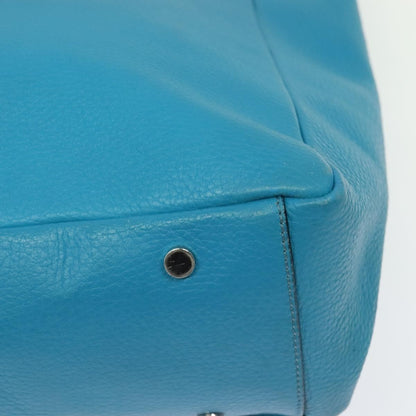 Burberry Vintage tote bag Leather, BLUE, LEATHER, Tote bag