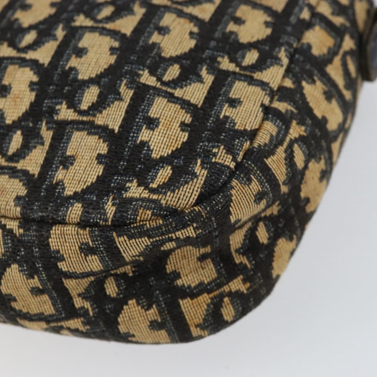 Christian Dior Vintage CD trotter Shoulder bag Canvas, NAVY, CANVAS, Shoulder bag