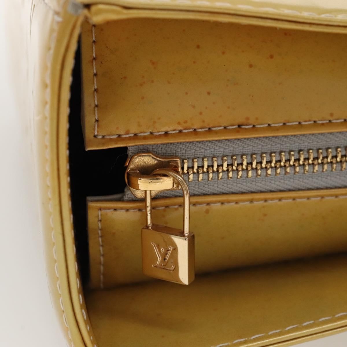 Louis Vuitton Columbus Handbag Monogram Vernis, GRAY, PATENT_LEATHER, Tote bag