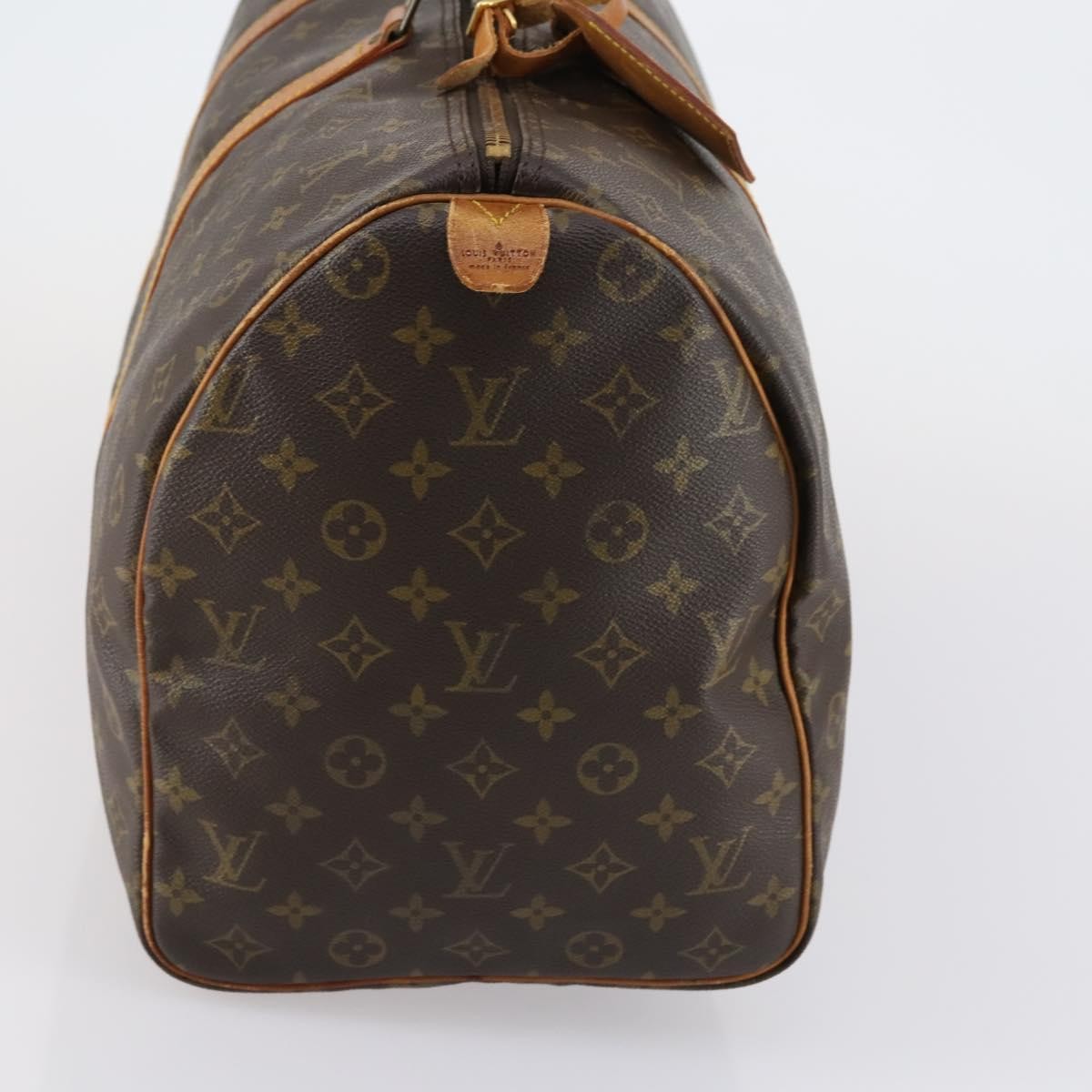 Louis Vuitton Keepall Bag Monogram Canvas, BROWN, CANVAS, Travel bag