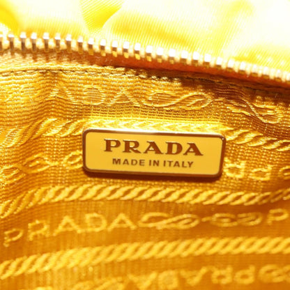 Prada Pochette Tessuto Gaufre, YELLOW, NYLON, Clutche & pouche