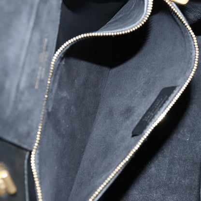 Salvatore Ferragamo Gancini Convertible Tote Quilted Leather, BLACK, LEATHER, Tote bag