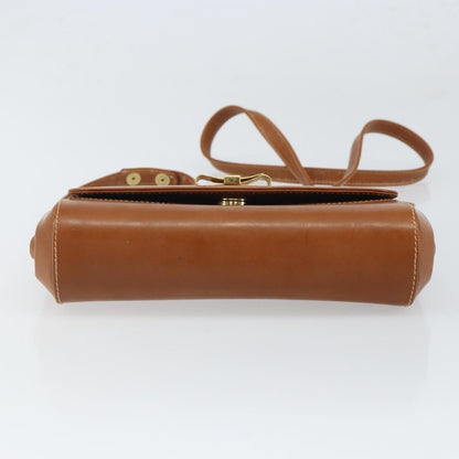 Gucci Vintage Shoulder Bag Leather, BROWN, LEATHER, Shoulder bag