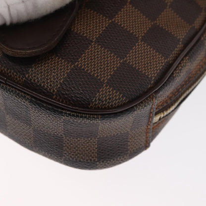 Louis Vuitton Pochette Gange Damier, BROWN, CANVAS, Clutche & pouche