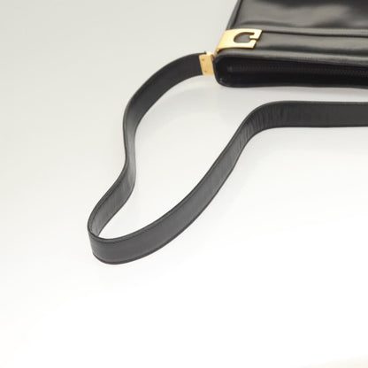Gucci Vintage Shoulder Bag Leather, BLACK, LEATHER, Shoulder bag