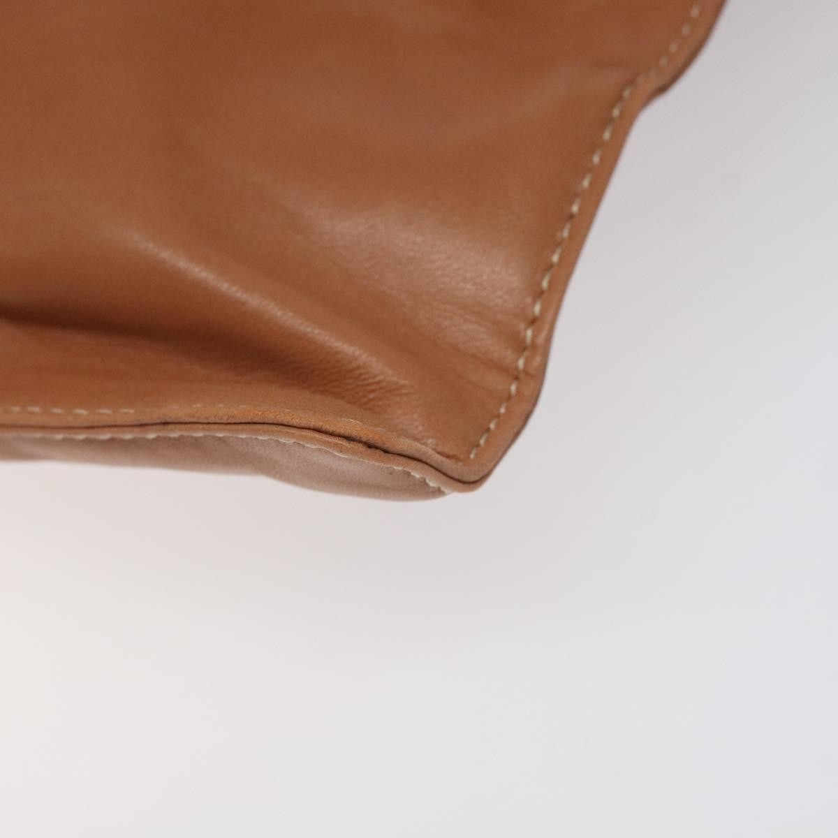 Loewe Anagram handbag Leather, BROWN, LEATHER, Handbag