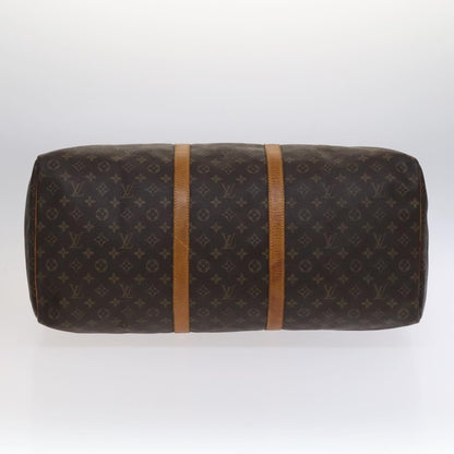 Louis Vuitton Keepall Bag Monogram Canvas, BROWN, CANVAS, Travel bag