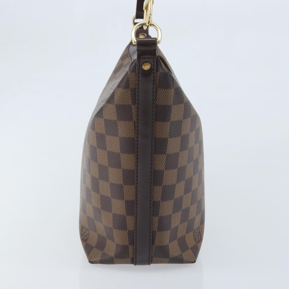 Louis Vuitton Illovo Handbag Damier, BROWN, CANVAS, Handbag