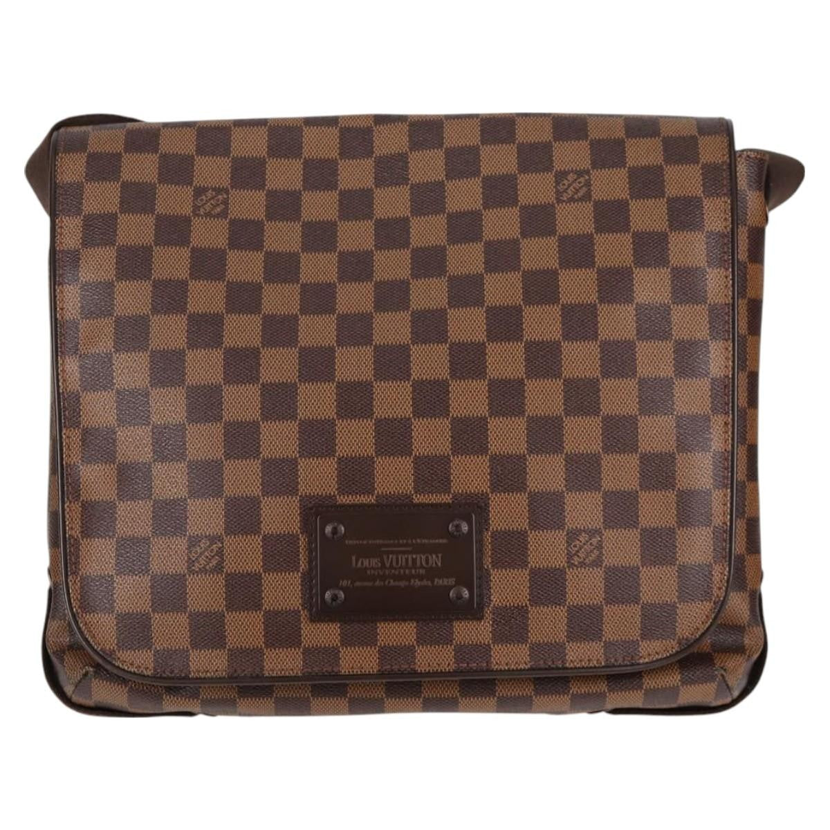 Louis Vuitton Brooklyn Handbag Damier, BROWN, CANVAS, Handbag