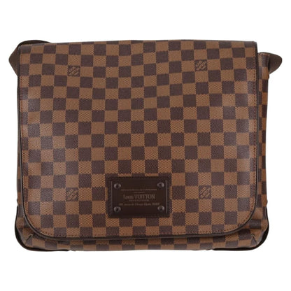 Louis Vuitton Brooklyn Handbag Damier, BROWN, CANVAS, Handbag
