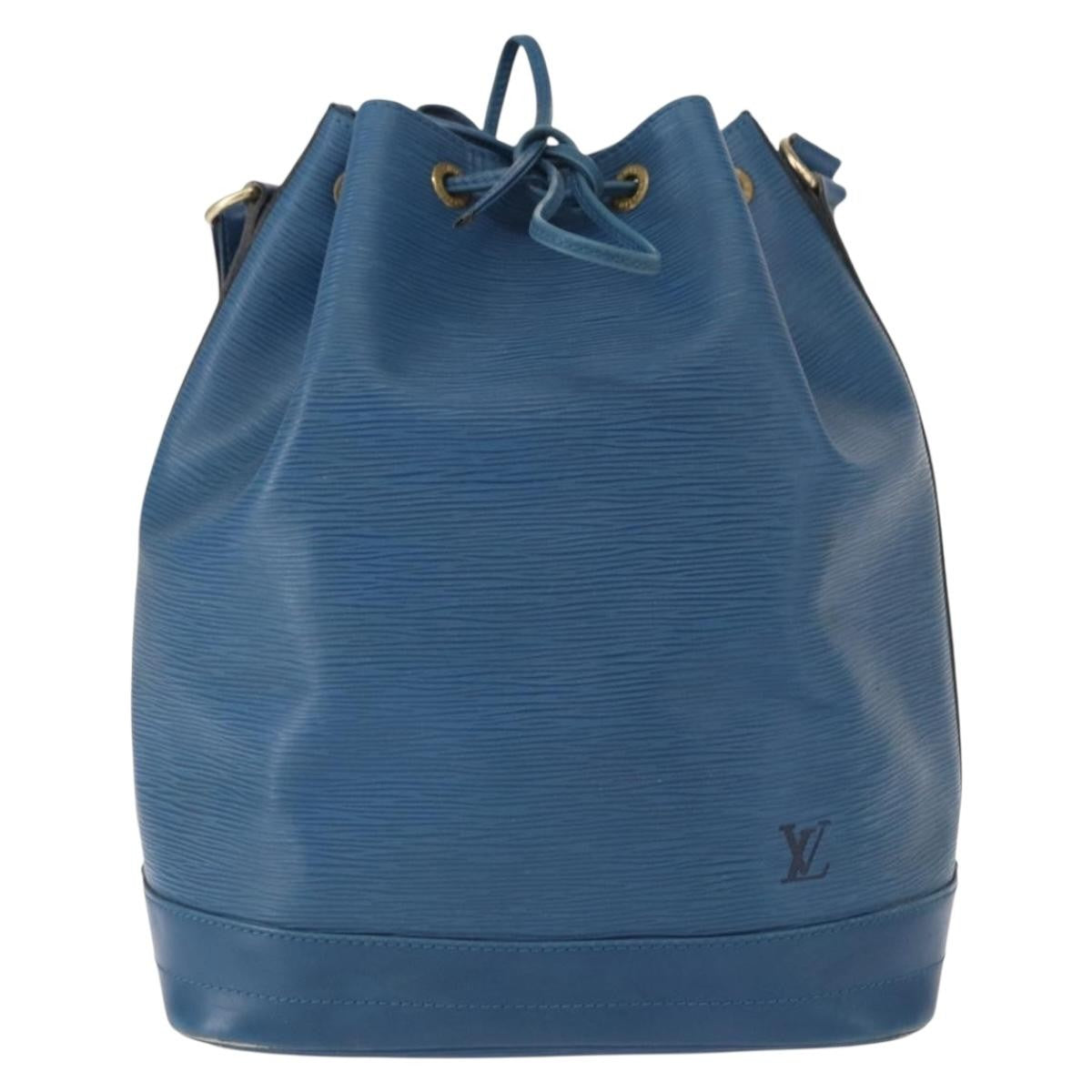 Louis Vuitton Petit Noe NM Handbag Epi Leather, BLUE, LEATHER, Shoulder bag