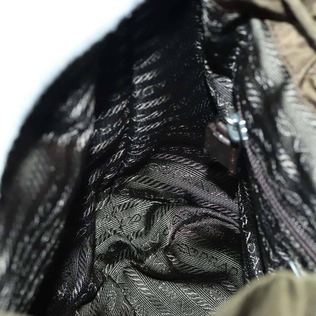 Prada Double Front Pocket Backpack Tessuto, KHAKI, NYLON, Backpack