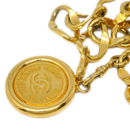 Chanel CC Medallion Chain Belt Metal, GOLD, GOLD_PLATED, Belts