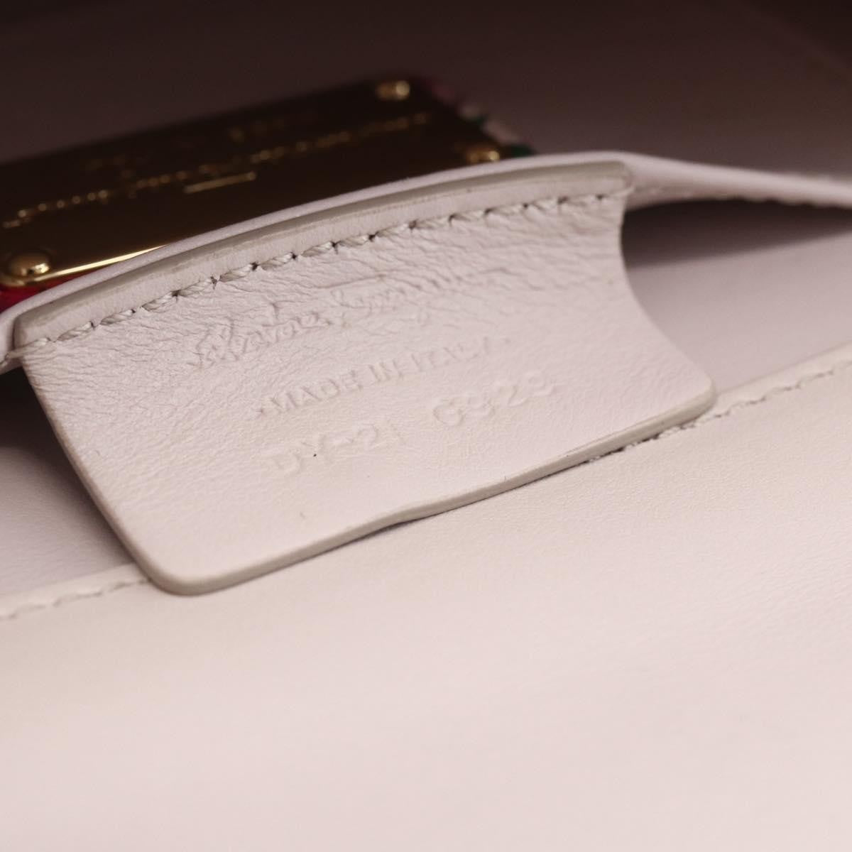 Salvatore Ferragamo Vintage Gancini Chain Shoulder Bag Canvas, MULTICOLOUR, CANVAS, Shoulder bag