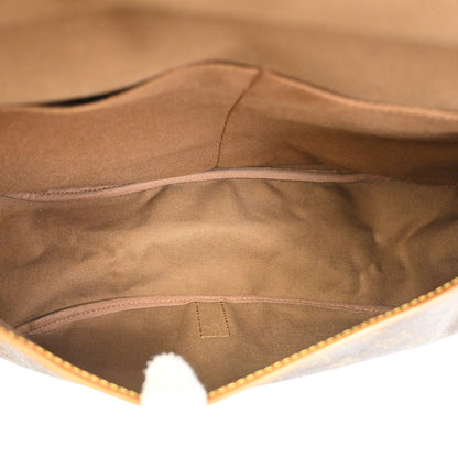 Louis Vuitton Saumur Handbag Monogram Canvas, Brown, Canvas, Shoulder Bag