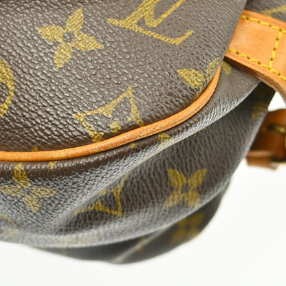 Louis Vuitton Saumur Handbag Monogram Canvas, Brown, Canvas, Shoulder Bag