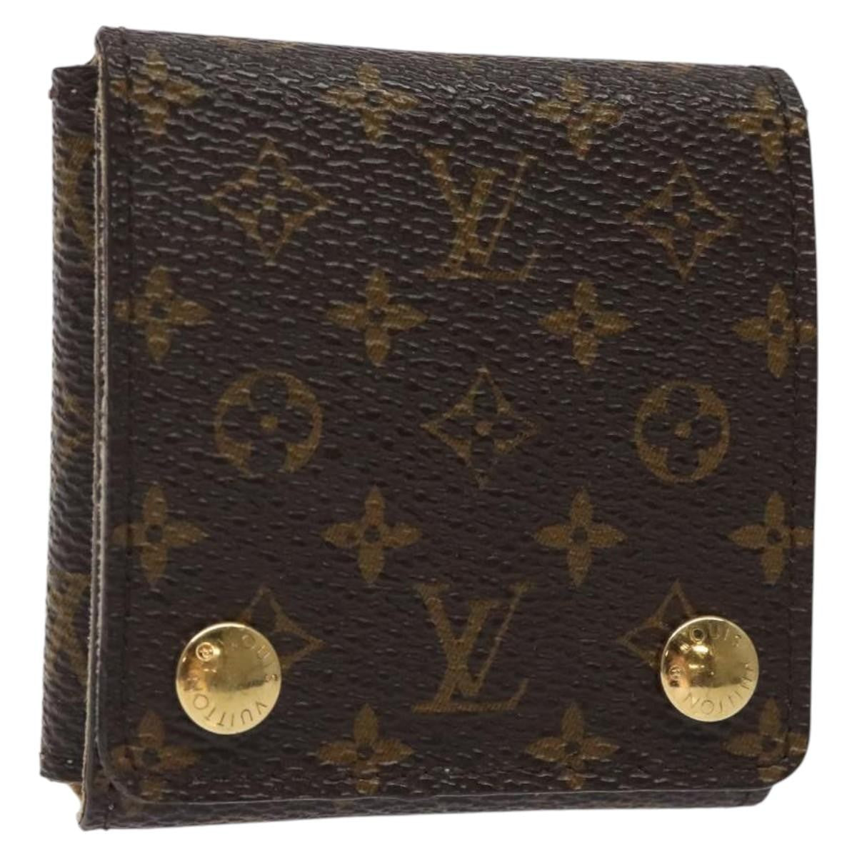 Louis Vuitton CASE JEWELRY BOX Canvas, BROWN, CANVAS, Wallets