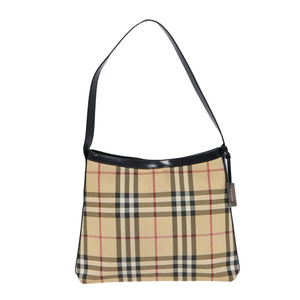 Burberry Shoulder Bag Nova Check Canvas, BEIGE, PVC, Shoulder bag
