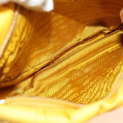 Prada Pochette Tessuto Gaufre, YELLOW, NYLON, Clutche & pouche