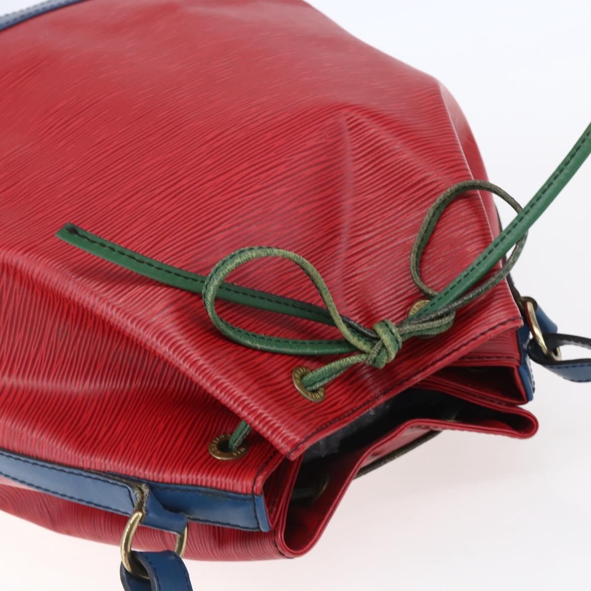 Louis Vuitton Tricolor Noe Handbag Epi Leather, RED, LEATHER, Shoulder bag