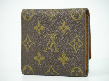 Louis Vuitton Porte Tresor Etui Papiers Wallet Monogram Canvas, BROWN, CANVAS, Card Holders