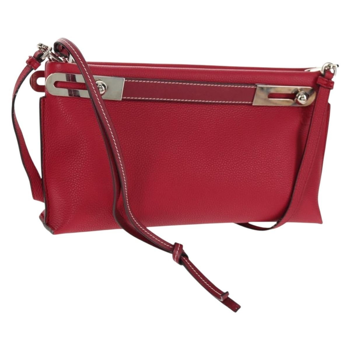 Loewe Missy Handbag Leather, RED, LEATHER, Shoulder bag