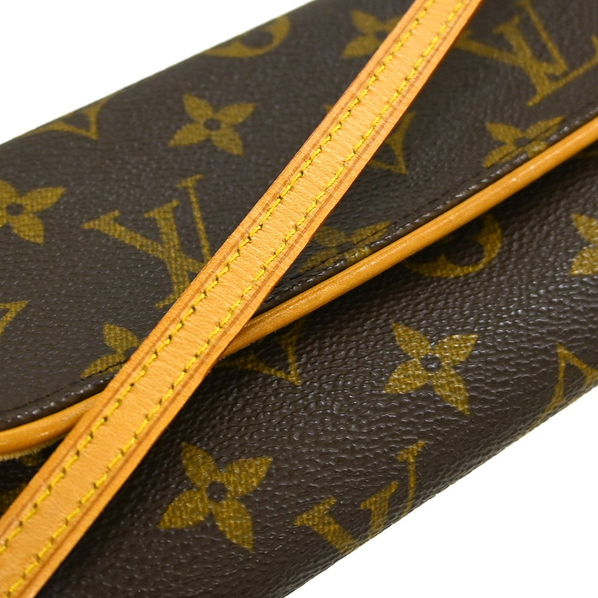 Louis Vuitton Twin Handbag Monogram Canvas, Brown, Canvas, Clutch